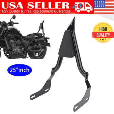 25" Tall Detachable Sissy Bar Backrest For Honda Rebel 1100 T CMX1100 2021-2025 - Image 1 of 4