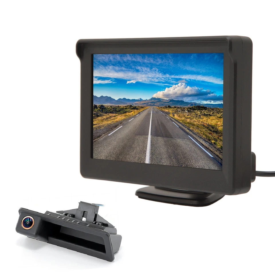 5" Car Rear View Monitor Fisheye Lens AHD 1080P Backup Camera For BMW 3/5 Series - Image 1 of 4