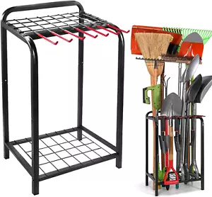 Heavy Duty Garden Tool Storage Garden Tool Organizer - Sturdy Garden Yard Tool - Picture 1 of 11
