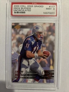Collector's Edge 2000 graduado - sin circular #117 Drew Bledsoe/5000 - Imagen 1 de 2