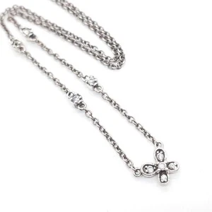 ANNA SUI Butterfly Motif SILVER 925 Marcasite Zirconia Necklace Pendant - Picture 1 of 8