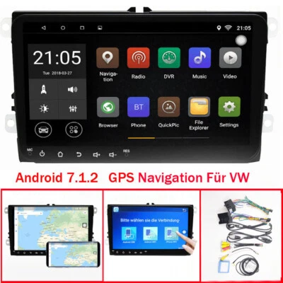 9"Android 8.1 GPS Navi Autoradio USB BT Für VW Touran Eos Caddy Polo Passat Golf - Bild 1 von 4