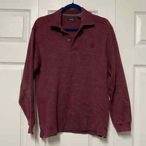 Izod, weinroter Langarm Polopullover - Bild 1 von 7