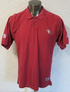 Herren Vintage San Francisco 49ers Poloshirt Rot Größe L Baumwolle NFL Pro Line - Bild 1 von 7