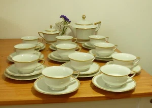 vintage porcelain bohemia made in Czechoslovakia Coffee/Tea Set - Picture 1 of 14