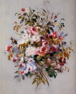 Pierre Auguste Renoir Bouquet of Roses Giclee Canvas Print 8x10 Floral Wall Art - Picture 1 of 2