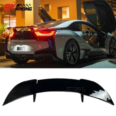Alerón trasero de maletero negro brillante/forjado/fibra de carbono para BMW i8 cupé 2014-20 Foto 1 de 4
