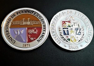 UNIVERSIDAD PUERTO RICO UPR BAYAMON University Medalla moneda ficha token COWBOY - Picture 1 of 12