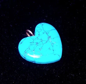 Piedra preciosa suelta turquesa azul natural de 10,57 quilates colgante forma de corazón gema certificada - Imagen 1 de 12