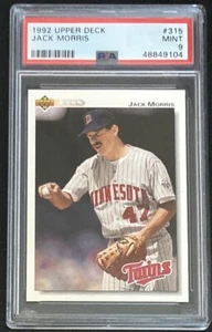 1992 Upper Deck Jack Morris #315 PSA 9 - Bild 1 von 1