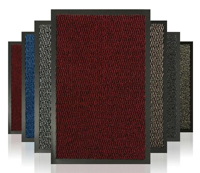 Heavy Duty Non Slip Rubber Back Barrier Door Mat Kitchen  Doormats Hallway Rug - Image 1 of 4