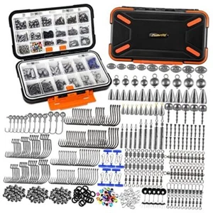  264/Organized Fishing Tackle Box with Tackle 397pcs Fishing Accessories Kit - Picture 1 of 7