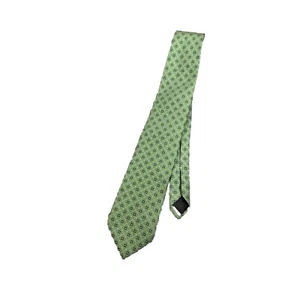 Brooks Brothers Silk Tie Bright Green Foulard Pattern 59x3.5” - Picture 1 of 8