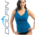 Dolfin Swimwear Aquashape Deep Blue Sea Wrap Tankini Top Sz XXL NEW NWT 363WTT