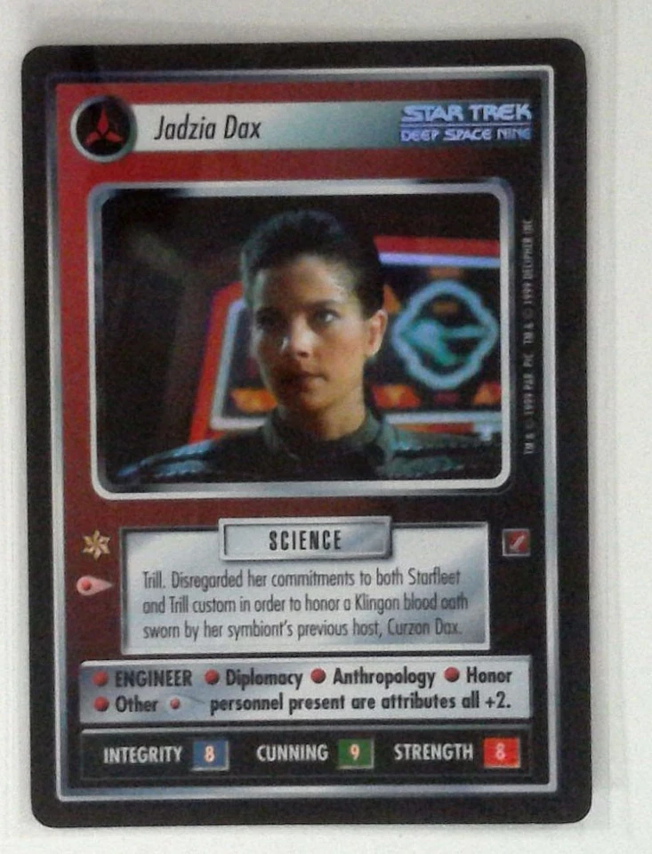 Star Trek CCG Jadzia Dax Blaze of Glory BOG UR Foil - Image 1 of 1