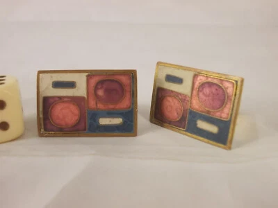 Emaille Manschetten 60s Schibensky Perli Bunge Ära Stegemaille (3) vintage - Bild 1 von 4