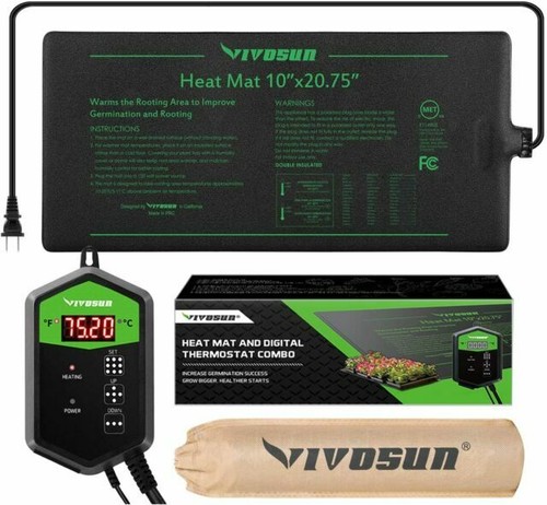 VIVOSUN Seedling Heat Mat and Digital Thermostat for sale online | eBay