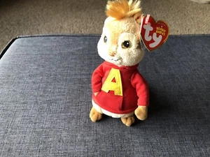 Ty Beanie Baby Alvin and the Chipmunks Plush Toy NWT 2012 - Picture 1 of 6
