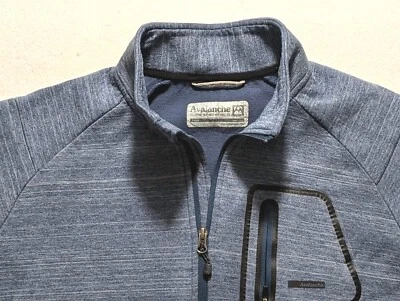 Avalanche Men's Large Jacket Blue Full Zip  Top Stretch Breast Zipper Adjustable - Image 1 of 4