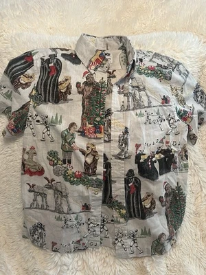 Camisa Hawaiana Reyn Spooner Star Wars Feliz Sithmas Niños Talla Grande 2022 Navidad Foto 1 de 4