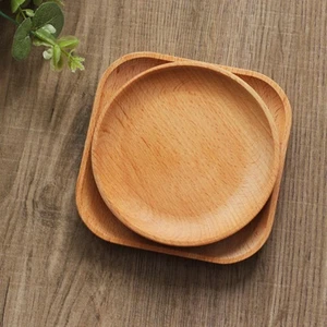 12 CM Holzschale Dessertteller Baby rund Halteschale für Küche - Bild 1 von 12