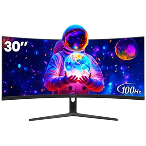 Monitor curvo ultrawide 30" 100Hz,21:9 WFHD (2560X1080),1500R,99% Srgb,Hdmi/Dp, - Foto 1 di 12