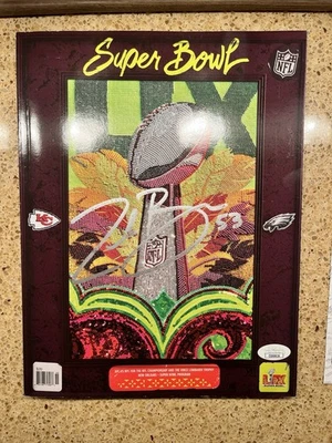 Zack Baun Autograph Super Bowl 59 Lix Program JSA - Image 1 of 4