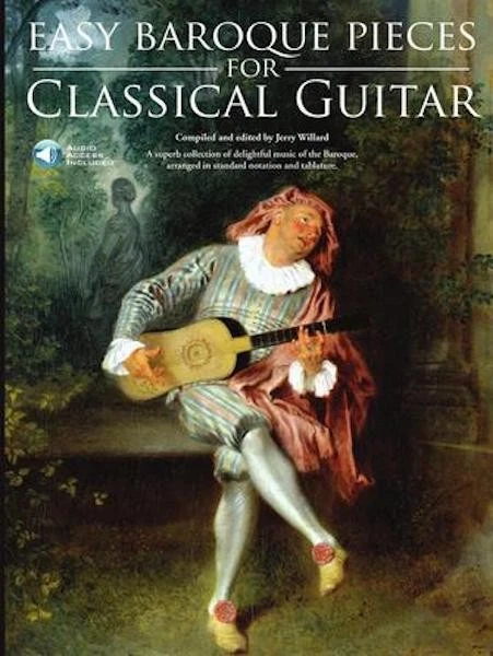 Easy Baroque Pieces for Classical Guitar Sheet Music Jerry Willard Book & Audio - Image 1 of 1