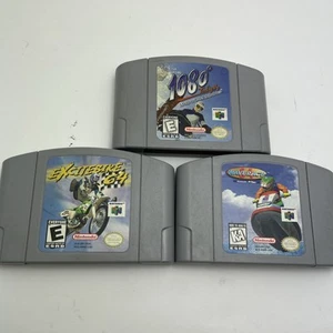 N64 3 Game Lot, 1080 Snowboarding Excitebike 64 Wave Race Nintendo 64 - Picture 1 of 2