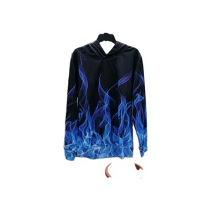 Boys Blue Flame Hoodie - Picture 1 of 4