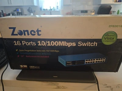 Zonet  (ZFS3016B) 16-Ports External Switch - Image 1 of 2