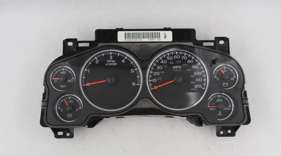 Velocímetro Cluster MPH mercado de EE. UU. compatible con camioneta Sierra 1500 07-13 41888 Foto 1 de 4