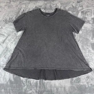 Natural Life Top Damen Größe Large schwarz Stone Wash Boho Oversized T-Shirt - Bild 1 von 6