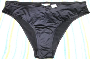 Auden Ladies cheeky bikini panty-SZ 4X--BLACK-NYLON/SPANDEX-NWT-V-FRONT - Picture 1 of 5