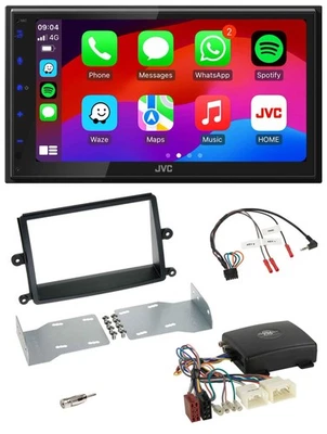 JVC Bluetooth 2DIN Lenkrad DAB USB Autoradio für Mitsubishi L200 08-15 Kit - Bild 1 von 4
