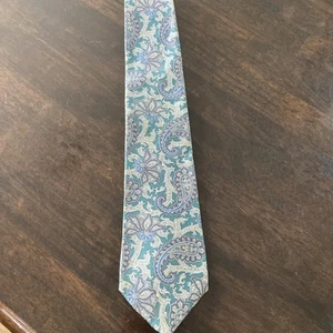 Alexander Lloyd Tie Paisley100% Silk along 62 in - Picture 1 of 4