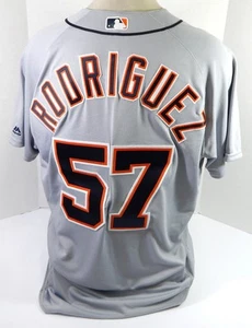 Camiseta deportiva gris emitida por el juego Francisco Rodríguez #57 2016 de los Detroit Tigers 48 DP39017 - Imagen 1 de 8