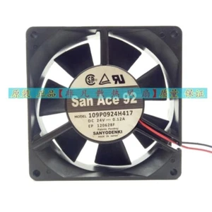 Sanyo 109P0924H417 24V 0.12A 9225 Inverter 2-Wire Cooling Fan - Picture 1 of 5