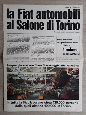 Fiat Cars at the Turin Motor Show Brochure 1963 - Image 1 of 4