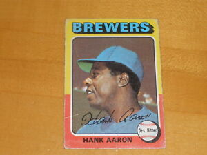 1975 Topps Baseball #660 Hank Aaron