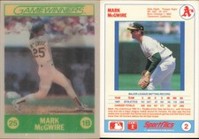 1988 Sportflics Gamewinners #2 Mark McGwire - - Near Mint