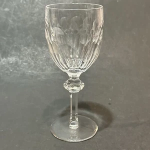 Waterford CURRAGHMORE Calice Acqua 7-5/8" Taglio Cristallo Manopola Stelo 8oz Fuori Produzione - Foto 1 di 6