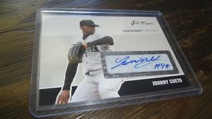 2007 JUST MINORS JOHNNY CUETO  AUTOGRAPHED BASEBALL CARD