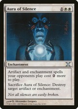 1X Aura of Silence Tenth Edition EX MTG CARD