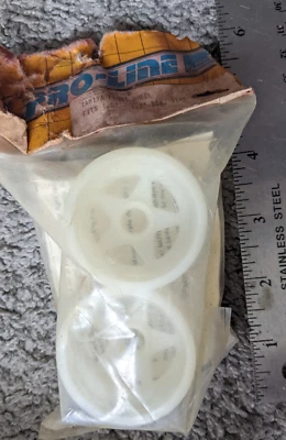 VTG NEW NOS NIP R/C CAR WHEELS SET  PRO-LINE 2524 1.5-1.7" TAMIYA FRONT WHITE - Image 1 of 3