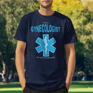 Funny I'm Not A Gynecologist But I Don't mind looking Premium Hammer T-shirt - Picture 1 of 7