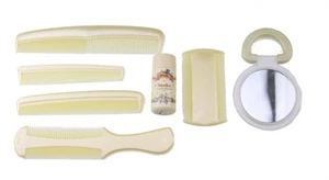 7pc Comb Set Make up Set Mirro Comb Talc Small Medium Large Comb - Picture 1 of 1