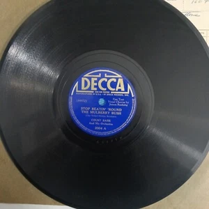 Count Basie Stop Beatin' Around the Mulberry Bush&London Bridge 10" 78RPM - Picture 1 of 4