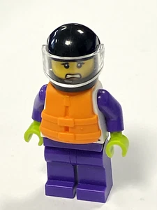 LEGO City Speedboat Raft Driver Female Ref cty1550 Set 60373 - Picture 1 of 1