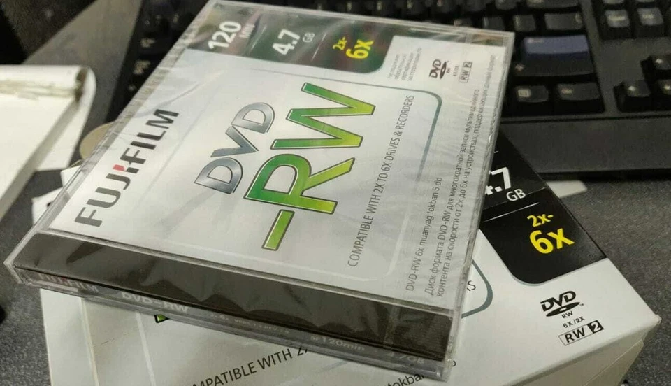 3 Stück FUJIFILM 120min 4,7GB 2x-6x RW2 Ver. 1.2 Rev 3.0 DVD-RW Disks - NEU! - Bild 1 von 1